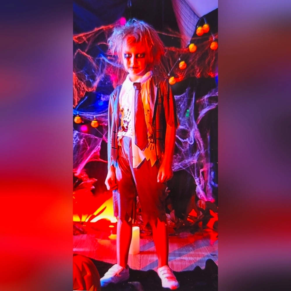 NWT  Zombie Student Costume Haunted House Halloween Party